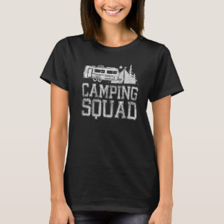 T-shirt Camping Squad 5th Wheel Camper Family Vacances RV