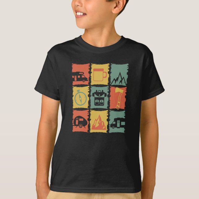 T-shirt Camping Stuff Grafik pour un Camper (Devant)