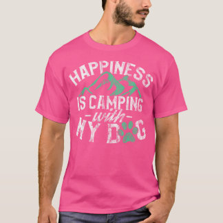 T-shirt Camping T Shirt Pour Les Propriétaires De Chiens H