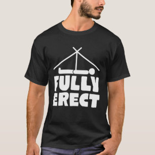 T-shirt Camping tente entièrement dressé - drôle camping c