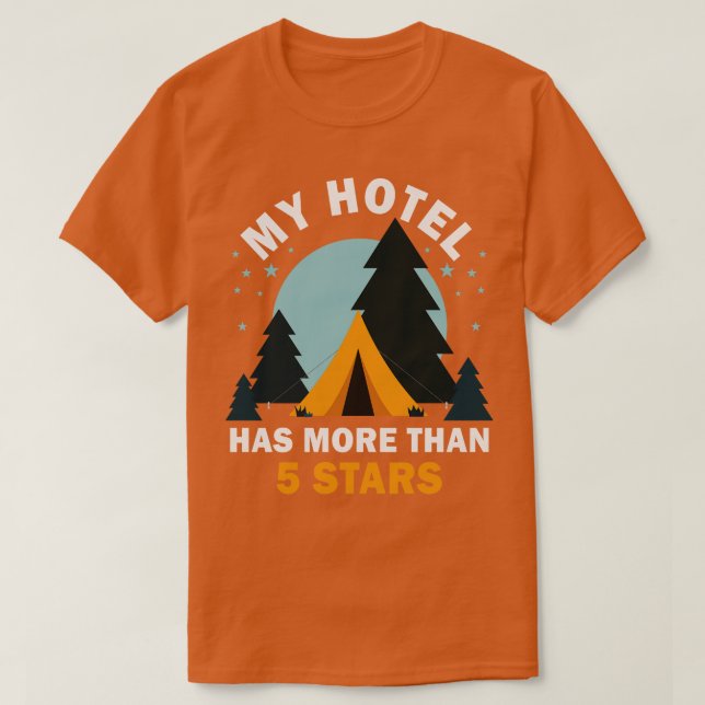 T-shirt Camping Tentes Scouts Nature (Design devant)
