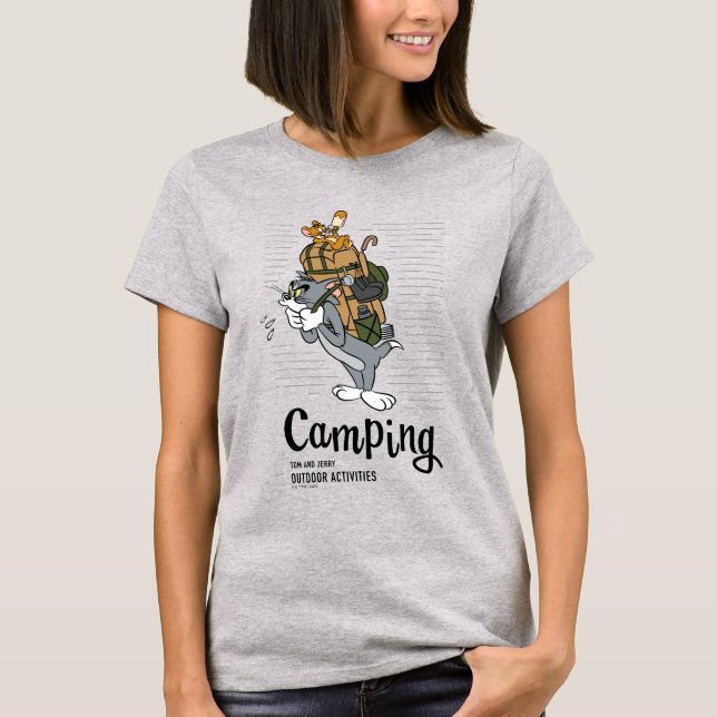T-shirt Camping Tom & Jerry (Devant)
