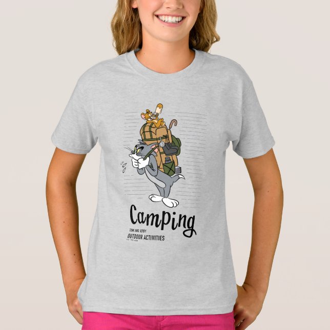 T-shirt Camping Tom & Jerry (Devant)
