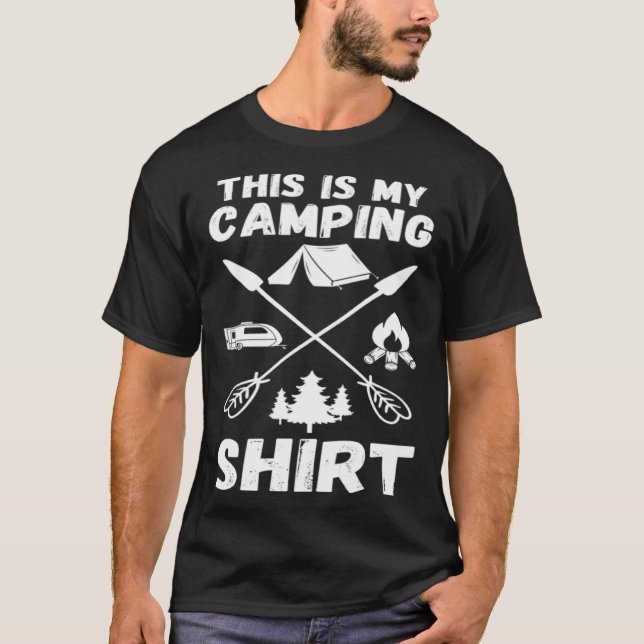 T-shirt Camping Trailer Dies ist mein Camping   Camper Va (Devant)