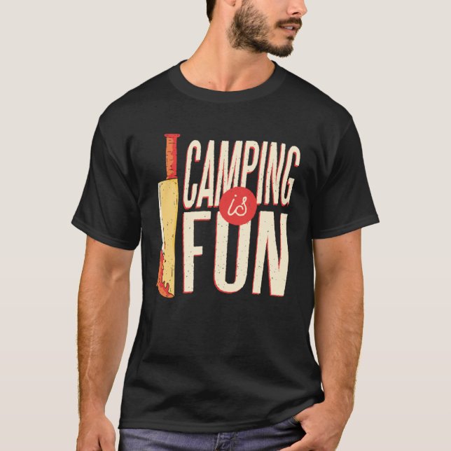 T-shirt Camping Trip Bloody Knife True Crime Family Vacati (Devant)