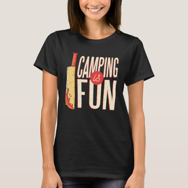 T-shirt Camping Trip Bloody Knife True Crime Family Vacati (Devant)