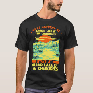 T-shirt Camping US Lake Vacation Grand Lake O'The Cheroke