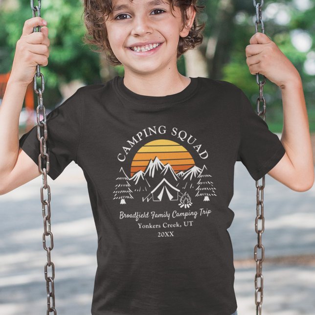 T-shirt Camping Vacances Personnalisé Famille Correspondan (Créateur téléchargé)