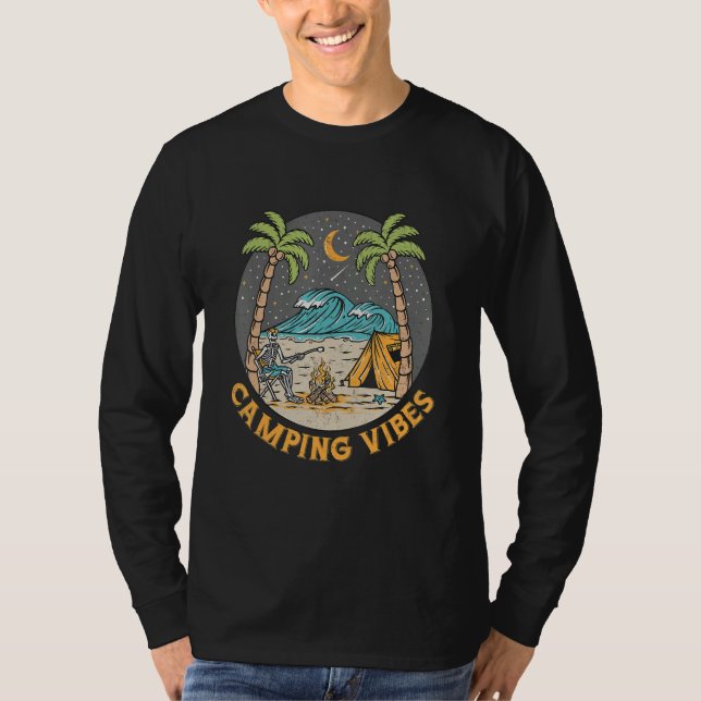 T-shirt Camping Vibes  Happy Camper  Outdoors  Adventure (Devant)