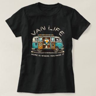 T-Shirt Camping Vie en Fourgon