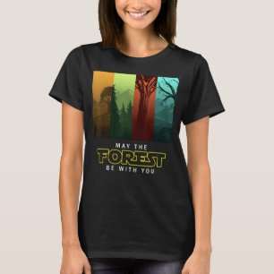 T-shirt Camping vintage Que La Forêt Soit Avec Vous Terre