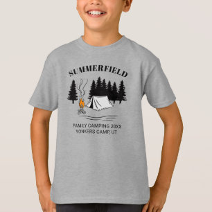 T-shirt Camping Voyage Camping Famille Réunion sur mesure