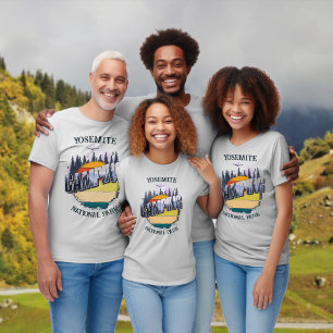 T-shirt Camping Yosemite National Park voyage en famille