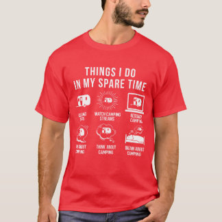 T-shirt Campingents Mobile Home disant Freeime ami