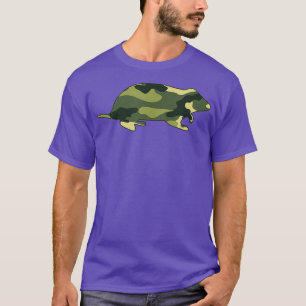 T-shirt Camster militaire Hommes Imprimer Rodent Pet US