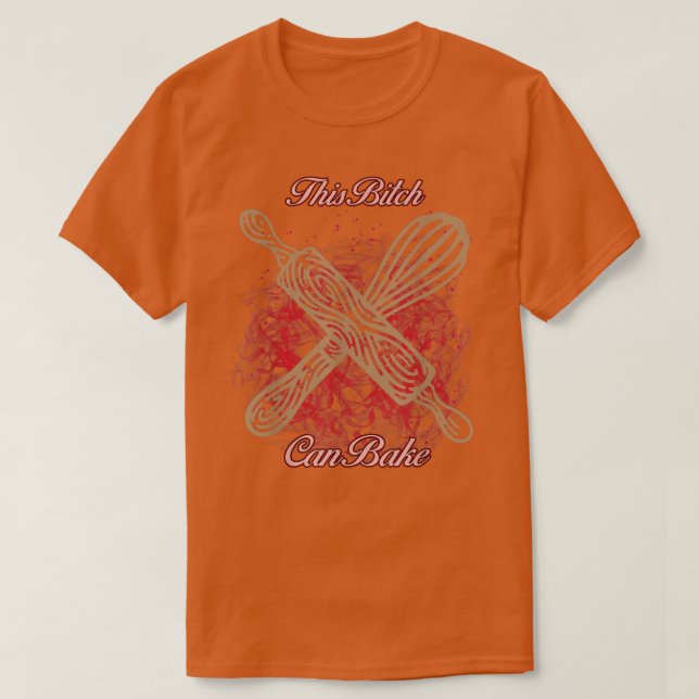 T-shirt Can Bake - Fille Aime Baking Funny Novelty 734 (Design devant)
