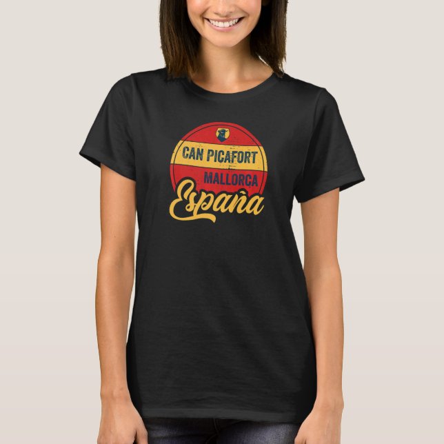 T-shirt Can Picafort Mallorca Baléares Espagne Espana (Devant)