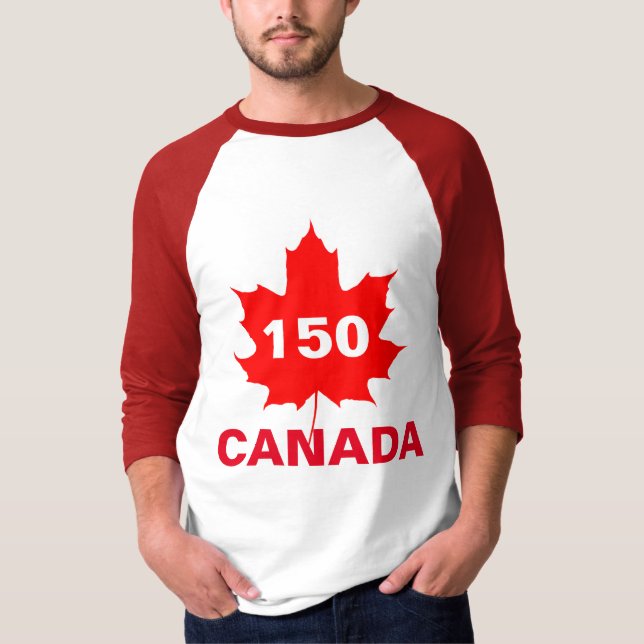 T-shirt Canada 150 ans anniversaire unique (Devant)