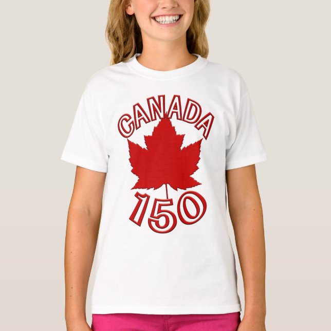 T-shirt Canada 150 Chemises pour enfants Canada 150 T-shir (Devant)