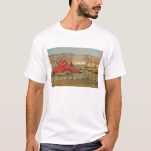 T-shirt Canada, Alberta, Pincher Creek : Red Barn & Ranch