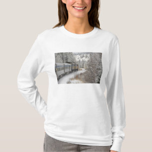 T-shirt Canada, Alberta. Train des neiges de VIA Rail entr