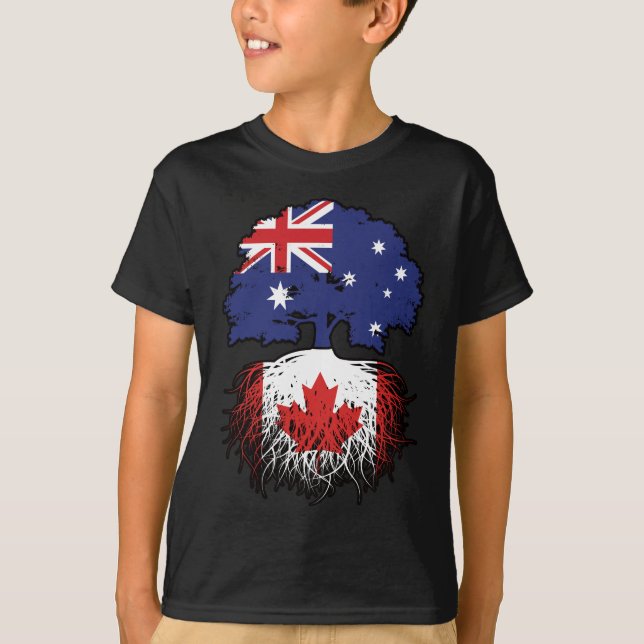 T-shirt Canada Australie Australie racine d'arbre (Devant)