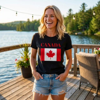 T-shirt CANADA. Canadian flag. Patriotic. 