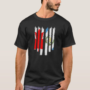 T-shirt Canada Canadiens Guatemala Guate Chapina ADN mixte
