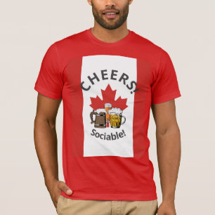 T-shirt CANADA Cartoon 3 "Sociable!"