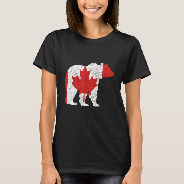 T-shirt Canada Day Bear and Grizzly (Devant)