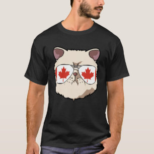 T-shirt Canada Drapeau Canadien Exotique Shorthaire Chat S