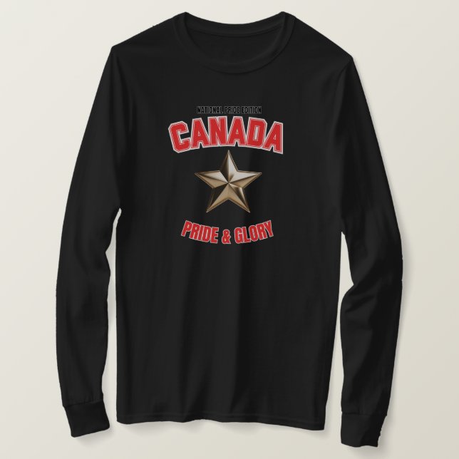 T-shirt Canada Édition Fierté Nationale Femme Manches Long (Design devant)