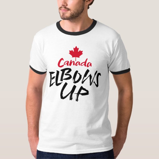 T-shirt CANADA Elbows Up red maple n'est pas en vente aux  (Devant)
