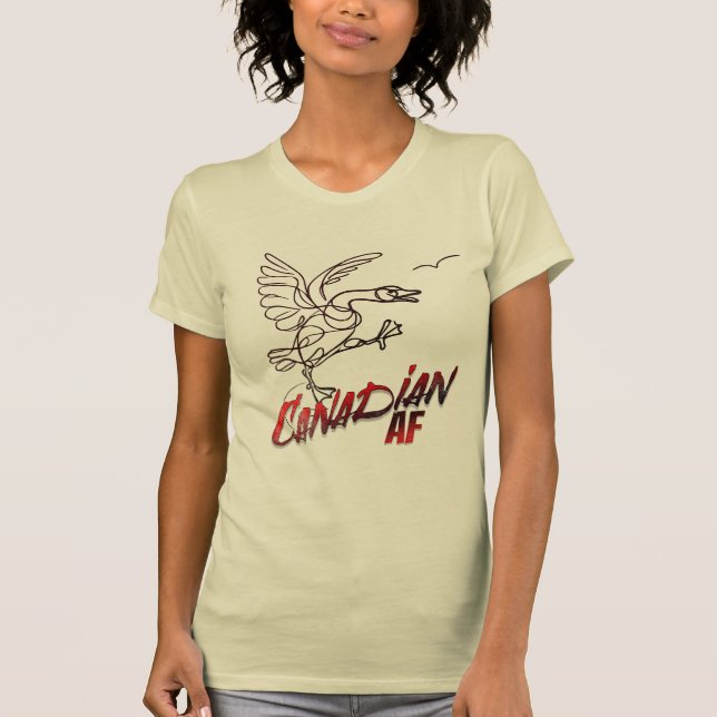 T-shirt Canada en colère Goose Canadian AF (Devant)