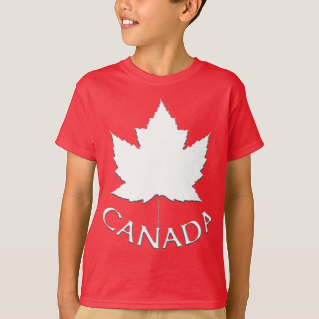 T-shirt Canada enfant Nom personnalisé Chemises Ca (Devant)