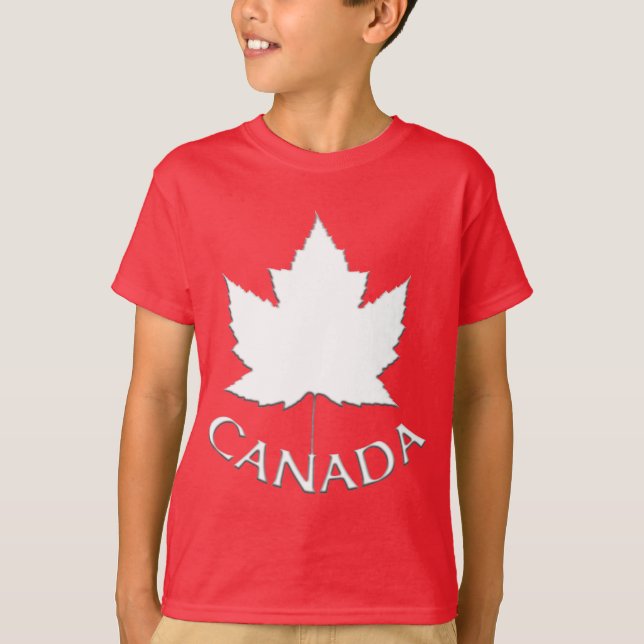 T-shirt Canada enfant Nom personnalisé Chemises Ca (Devant)