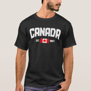 T-shirt Canada Est 1867 Feuille d'érable Roo de la Fierté 