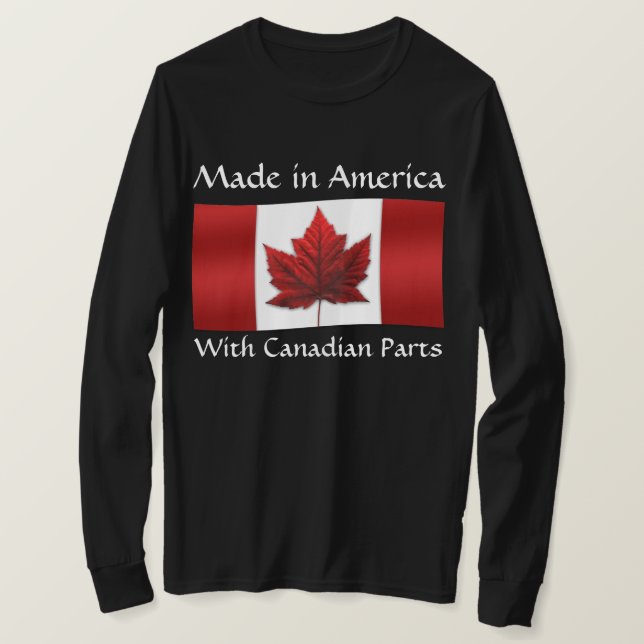 T-shirt Canada États-Unis Chemises Canada États-Unis Drape (Design devant)
