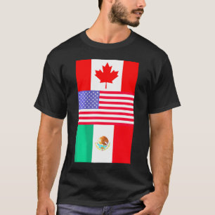 T-shirt Canada États-Unis Mexique Amérique du Nord