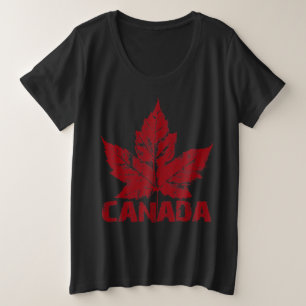 T-shirt Canada féminin Plus Taille Chemises Canada