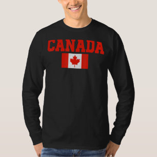 T-shirt Canada Femmes Hommes Enfants Rouge Feuille d'érabl