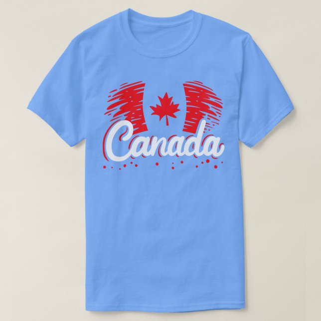 T-shirt Canada Feuille d'érable canadienne (Design devant)