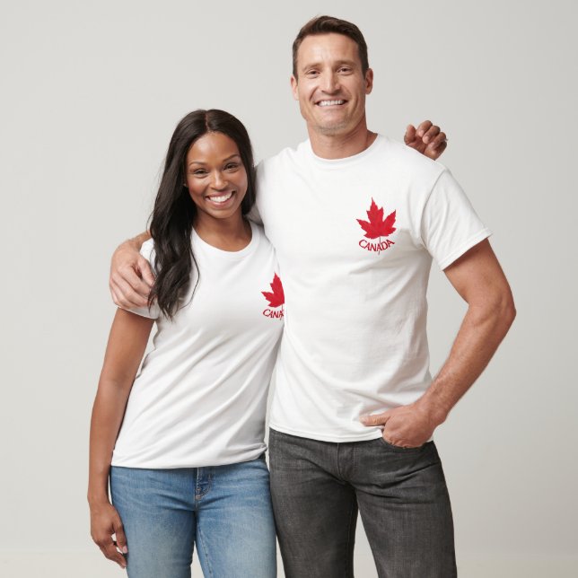 T-shirt Canada Feuille d'érable Plus Taille Chemis (Unisexe)