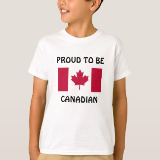 T-shirt Canada : Fier d'être Canadien