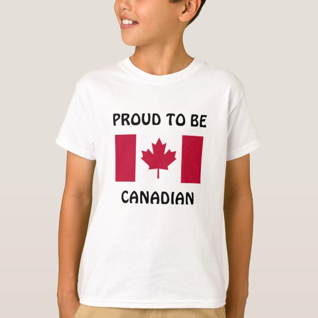 T-shirt Canada : Fier d'être Canadien (Devant)