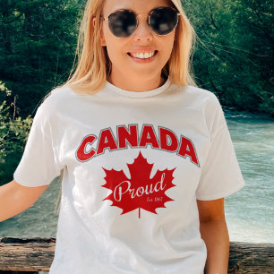 T-shirt "Canada Fier Est. 1867" Avec Graphique Feuille D'É