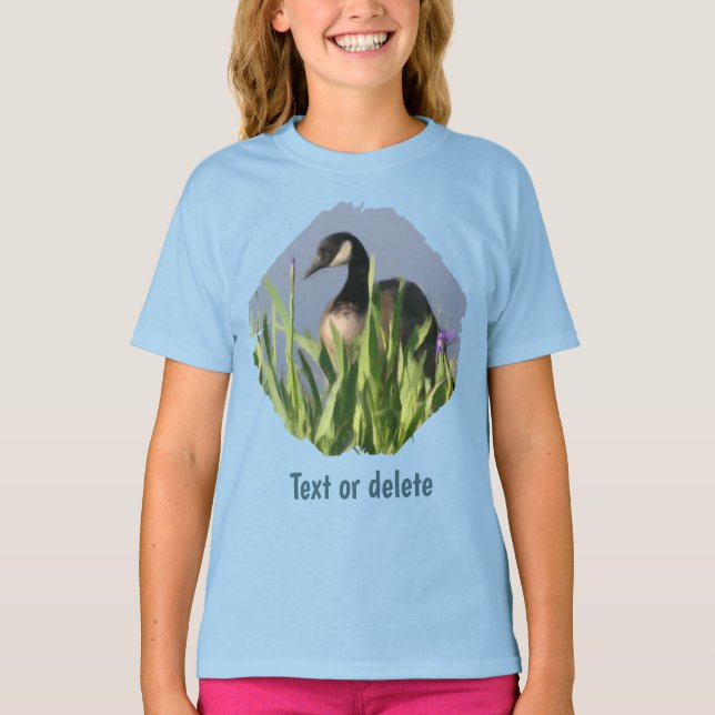 T-shirt Canada Goose Irises Animal Art  (Devant)