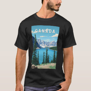 T-shirt Canada Illustration Voyage Art Vintage