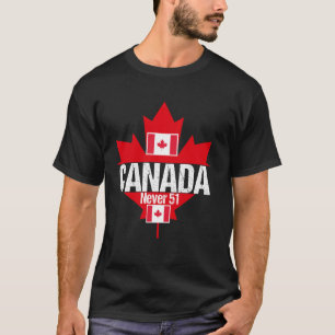 T-shirt Canada Jamais 51e Drapeau Drapeau Golf castor drôl