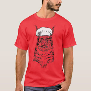 T-shirt Canada Lyn Chat Chef Drôle Cuisine Cook